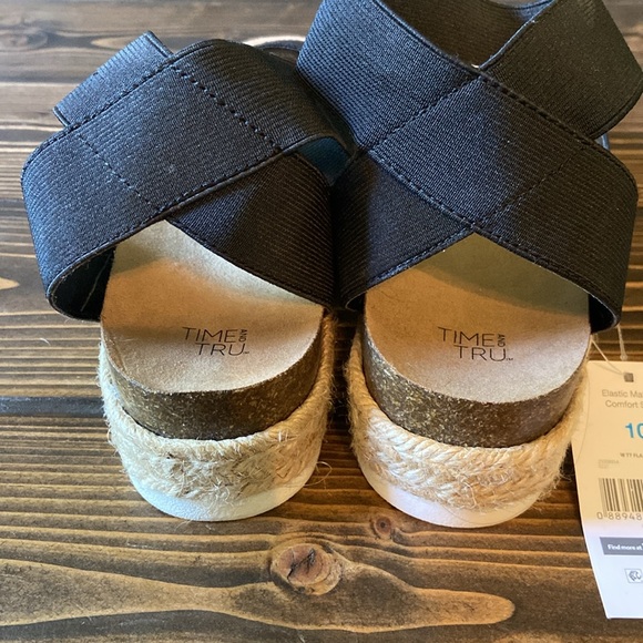 NWT! Time and Tru size 10 open toe espadrille - Picture 8 of 8